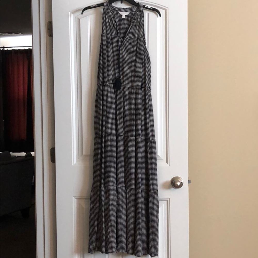 Seersucker halter dress